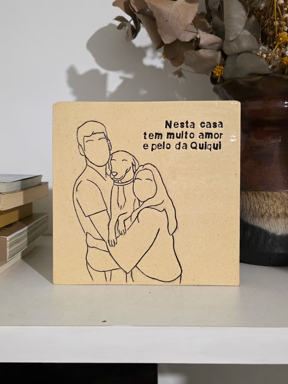 plaquinha decorativa com foto